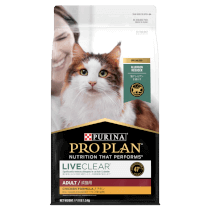 Pro Plan Adult Liveclear Chicken Formula Dry Cat Food - Front of Pack (210 x 210px)