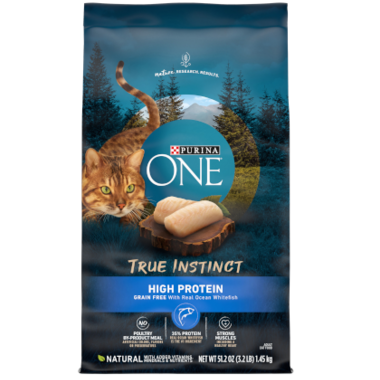 PURINA ONE Adult True Instinct Natural Grain Free with Real Ocean Whitefish Dry Cat Food