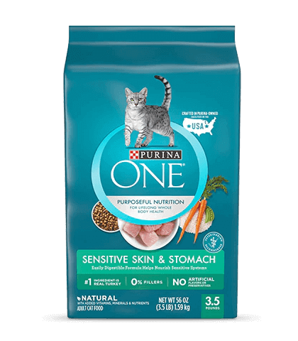 purina one sensitive skin and stomach cat food