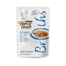 FANCY FEAST Adult Wet Cat Food with Tuna, Shrimp & Whitefish in a Decadent Silky Broth 40g