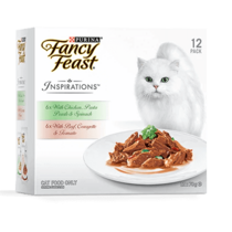 FANCY FEAST Adult Inspirations Multipack - Chicken & Beef Flavour Wet Cat Food 12pk