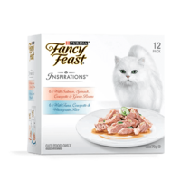 FANCY FEAST Adult Inspirations Multipack - Salmon & Tuna Flavour Wet Cat Food 12 x 70g