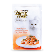 FANCY FEAST Adult Inspirations with Salmon, Spinach, Courgette and Green Beans Wet Cat Food 70g