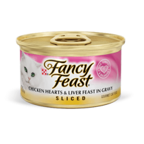 FANCY FEAST Adult Sliced Chicken Hearts & Liver Feast in Gravy Wet Cat Food 85g