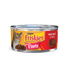 FRISKIES Adult Prime Filets With Beef in Gravy Cat Food 156g