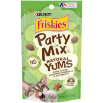 FRISKIES Adult Party Mix Natural Yums Cat Nip Dry Cat Treats 320 x 320px