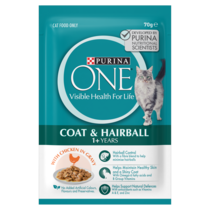 PURINA ONE Adult Hairball Succulent Chicken Gravy Wet Cat Food