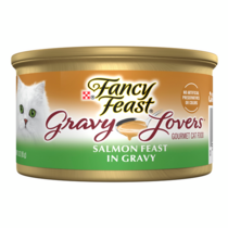 FANCY FEAST Adult Gravy Lovers Salmon Feast in Seared Salmon Flavour Gravy Wet Cat Food 85g