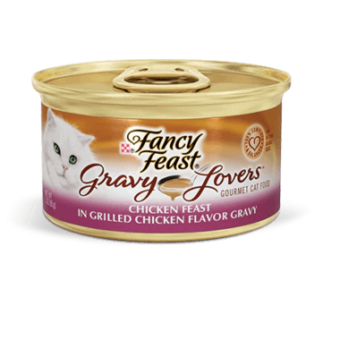 FANCY FEAST Adult Gravy Lovers Chicken Feast in Grilled Chicken Flavour Gravy Wet Cat Food 85g