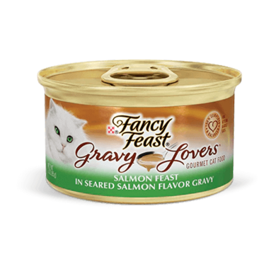FANCY FEAST Adult Gravy Lovers Salmon Feast in Seared Salmon Flavour Gravy Wet Cat Food 85g