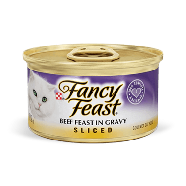 FANCY FEAST Adult Sliced Beef Feast in Gravy Wet Cat Food 85g