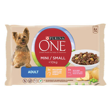 ONE Small Dog Adult Chicken Multipack 4x100g