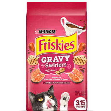 FRISKIES Adult Gravy Swirlers Cat Food 1.42kg 2.86kg