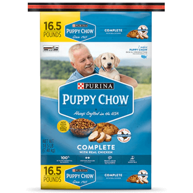 PURINA DOG CHOW Puppy Chow Complete Dry Dog Food - Front of Pack 430 x 430px