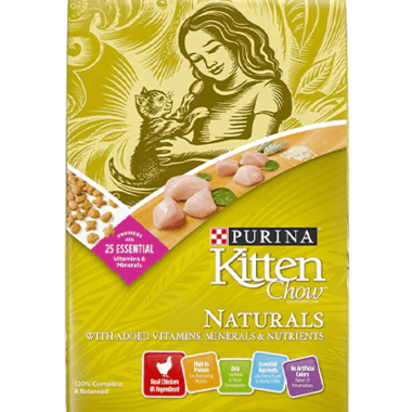 CAT CHOW Kitten Chow Naturals Dry Cat Food 1.42kg