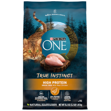 PURINA ONE Adult True Instinct Natural Grain Free Chicken Dry Cat Food