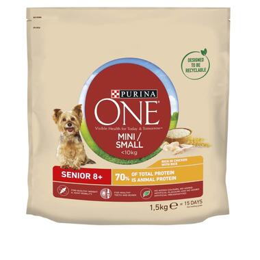 PURINA ONE Small Dog Senior 8 Chicken with Rice Dry Dog Food Purina