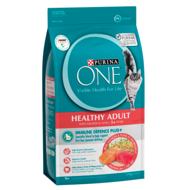 PURINA ONE Healthy Adult Salmon & Tuna Dry Cat Food