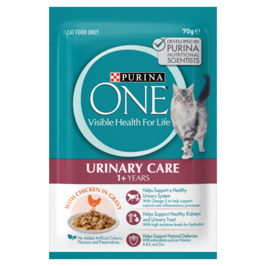 PURINA ONE Adult Urinary Care With Succulent Chicken in Gravy Wet Cat Food