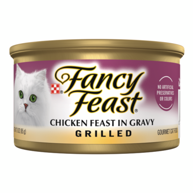 FANCY FEAST Adult Grilled Chicken Feast in Gravy Wet Cat Food 85g