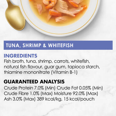 FANCY FEAST Adult Tuna Shrimp Whitefish Ingredients