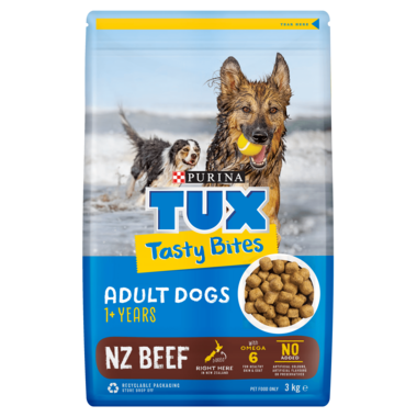 TUX Tasty Bites Beef Dry Dog Food 3kg