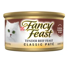 FANCY FEAST Adult Classic Tender Beef Feast Wet Cat Food