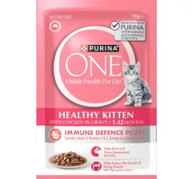 PURINA ONE® Kitten with Succulent Chicken in Gravy Wet Front