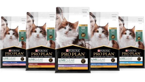 PURINA PRO PLAN LIVECLEAR Packshot x5 930 x 540px